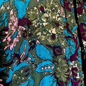 Knot Sisters Asymmetrical Button-down Dress, deep V plunge Boho-Chic